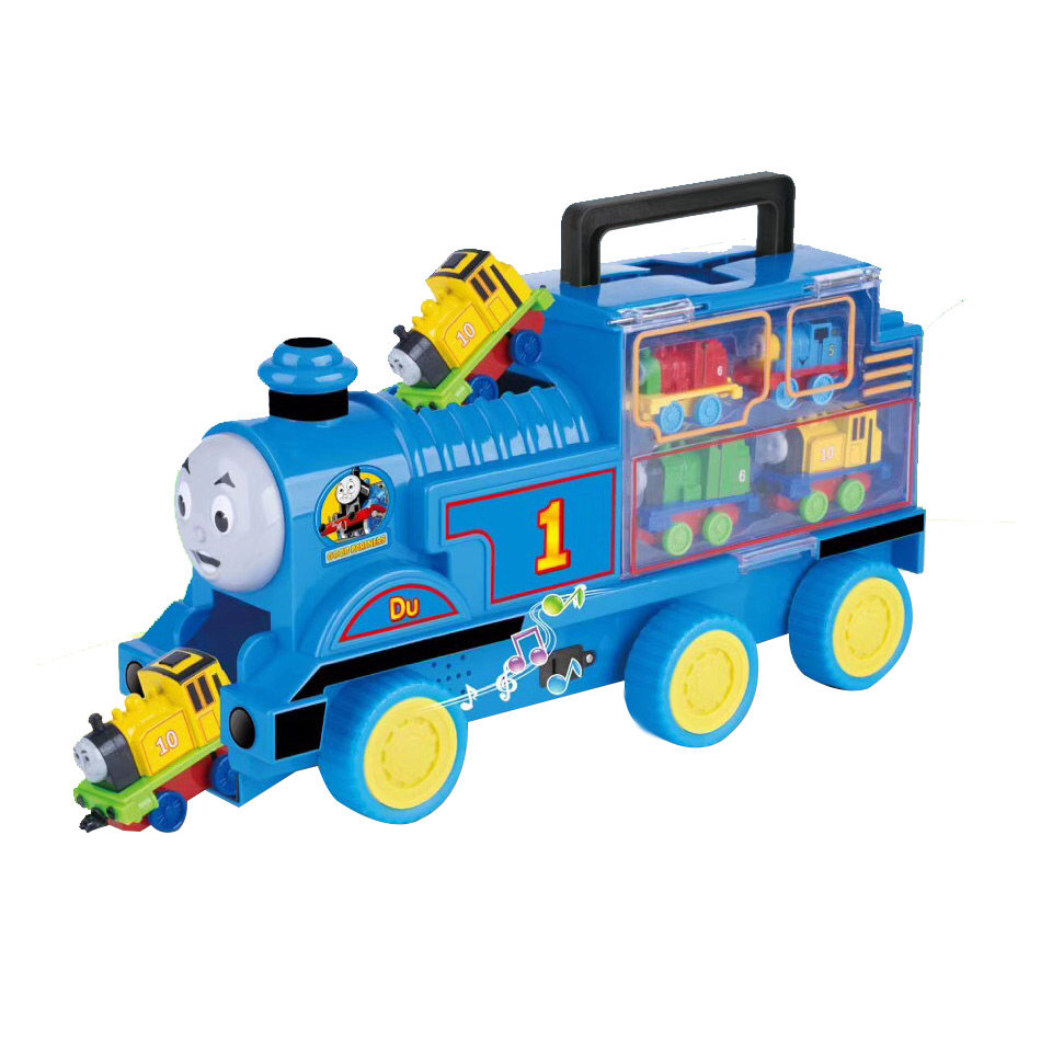 Child Inertia Train Slide Suit Back Force Baby Alloy Cart Big Boy Music Toy Car 1