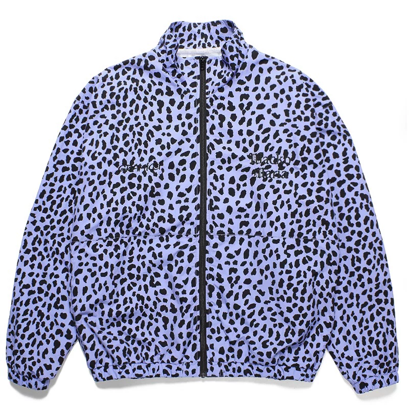 Покупка WACKOMARIA 23SS новая куртка TRACK JACKET с леопардовым принтом совместная с GRAMICCI, школьная форма