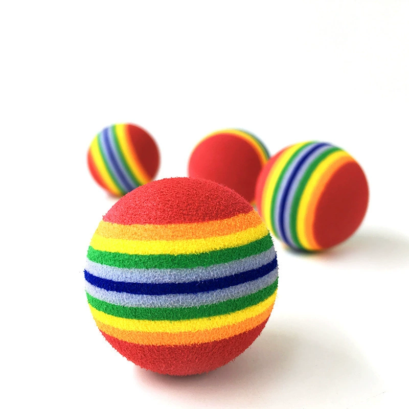 Dog Cat Toy Rainbow Ball Teddy Golden Retriever Molar Corgi Puppy Pet Bíchon Puppy Cung cấp đồ chơi - Mèo / Chó Đồ chơi