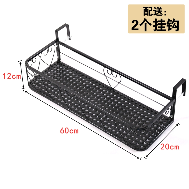 Giá hoa có giá để đồ ban công chậu hoa giá treo mọng nước giá sắt nhiều lớp giá treo bệ cửa sổ lan can ngoài trời chống thấm nước giá sắt treo chậu hoa 