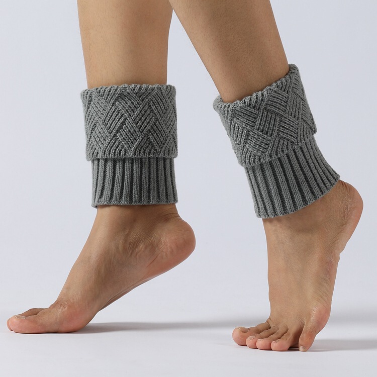 Knitted Ankle Warmers, Foot Warmers, Boot Covers, Wool Leg Warmers, Foot Warmers, Shoe Covers, Knee Protectors for Autumn and Winter