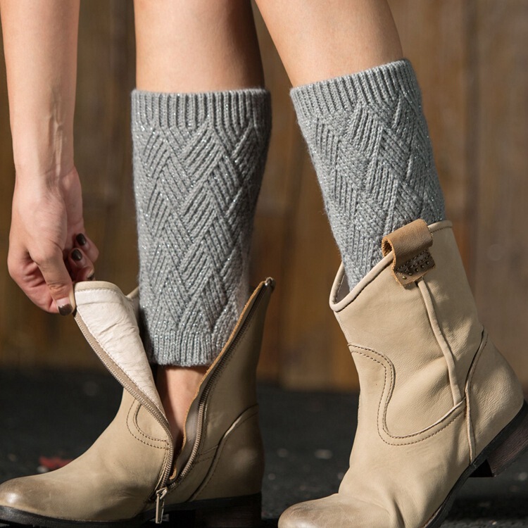 Ankle Warmers Leg Warmers Autumn and Winter Knitted Leg Warmers Boot Covers Woolen Leg Warmers Socks Ankle Warmers