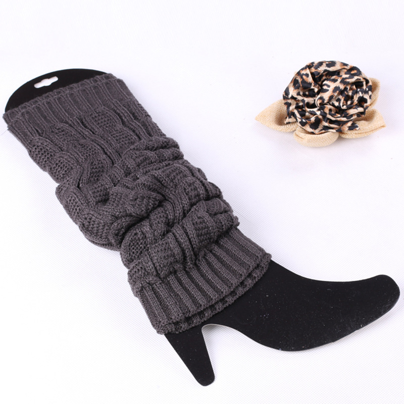 Knitted Ankle Warmers for Autumn and Winter, Breathable and Shaping Women's Slouch Socks, Elastic Ankle Warmers