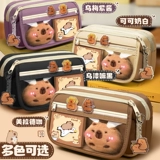 Ручка, вместительный и большой пенал для женщин, милая высококачественная брендовая сумка-органайзер для школьников, универсальная небольшая сумка, для средней школы, новая коллекция