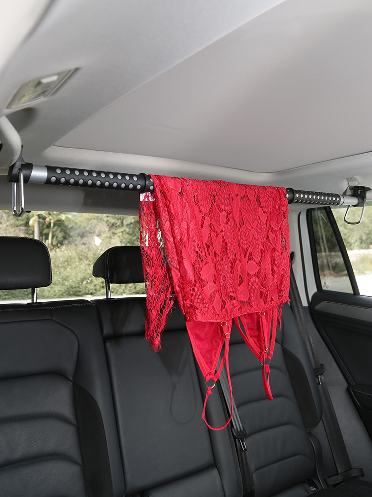 Car hanger Car telescopic clothes rack Car travel self-driving tour clothes rack Car clothes rack hanging rod