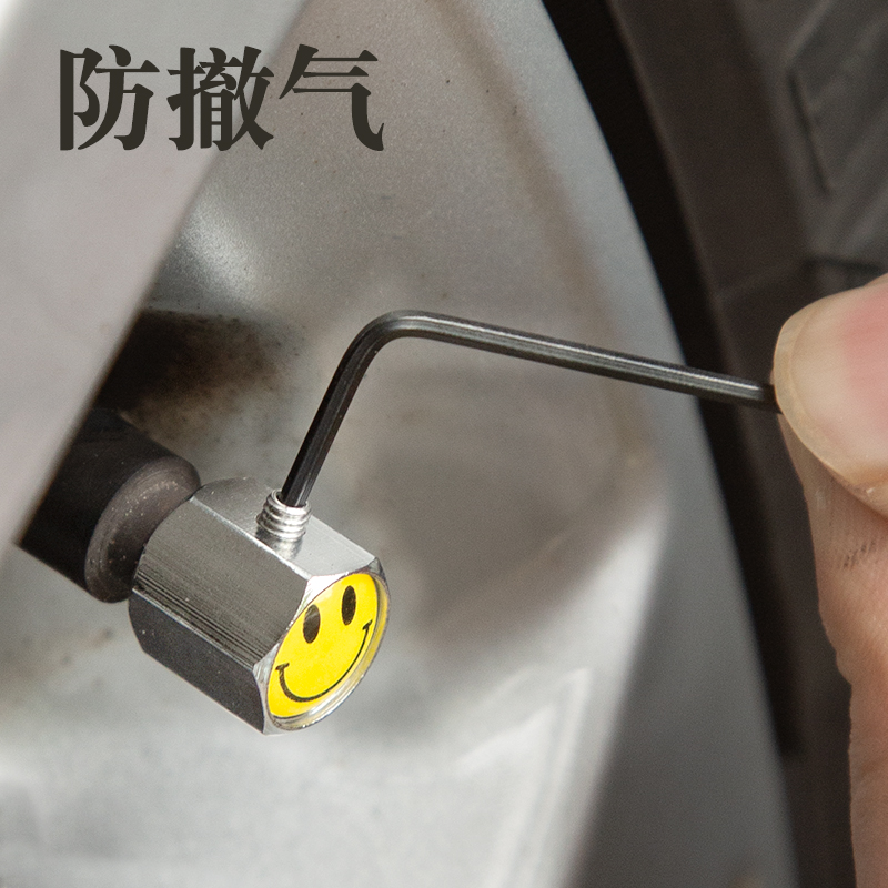 Car Tire Gas Nozzle Cap Anti-Deflation Anti-theft Universal Valve Nozzle Vacuum Tire Cap Valve Core Cap Retrofit-Taobao