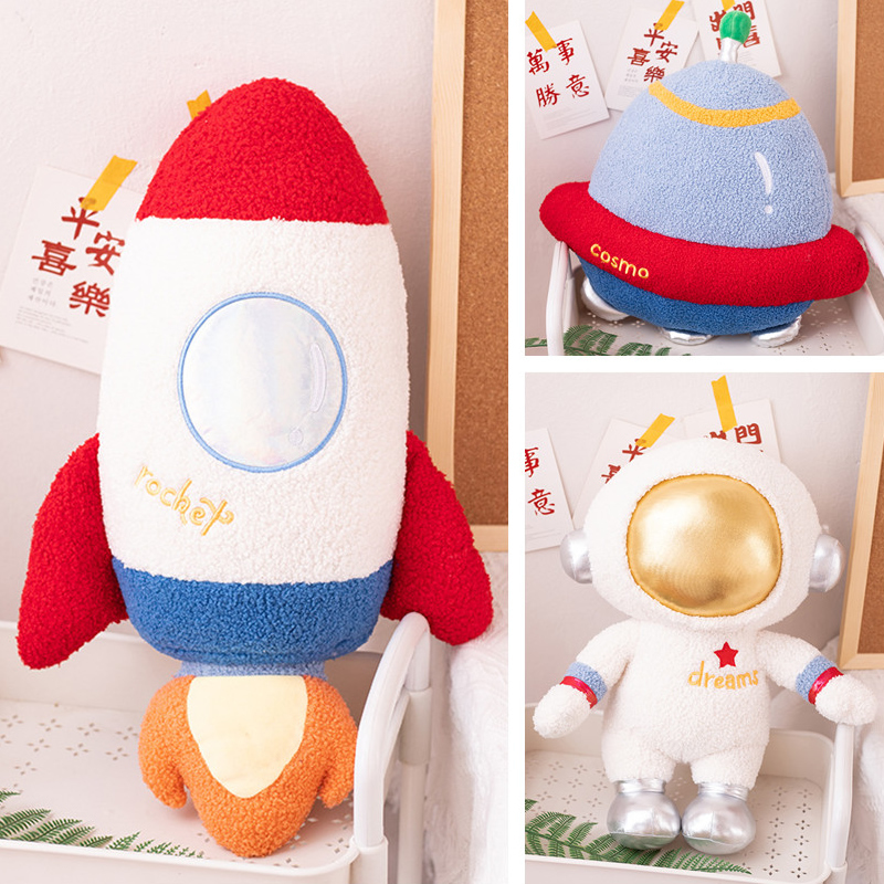 Rocket Pillow Spaceship Space Shuttle Doll Plush Astronaut Toy Stuffed Animal Boy Gift Rocket Pillow Spaceship Space Shuttle Doll Plush Astronaut Toy Stuffed Animal Boy Gift