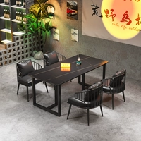 Бар столик и стул промышленного стиля музыкальный ресторан ресторан для барбекю маленькая таверна Catering Hot Pot Cafe Cafe Commercial