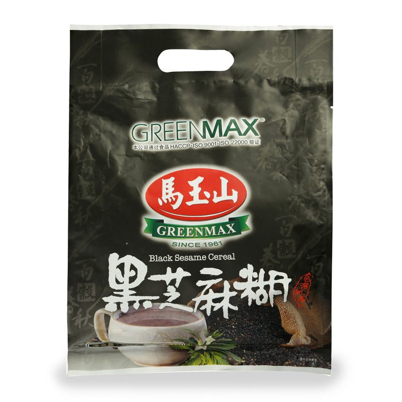 Imported from Taiwan, Ma Yushan Black Sesame Paste Powder, Five Grain Powder, Nutritious Breakfast Meal Replacement Brewed Drink 12 into 360g