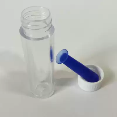 Solid suction rod for hard contact lens