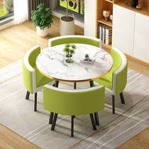 Sales Department Guest Casual Table Office Lounge Area Balcony Small Round Table Milk Tea Shop Chairs Light Extravagant and Extravagant Flats
