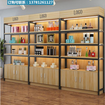 Shelf Bookcase Bookcase Tea Cabinet Tea Cabinet Floor Snack Net Red Skin Care Products Cabinet Display Case Shoe Store Shoe Store