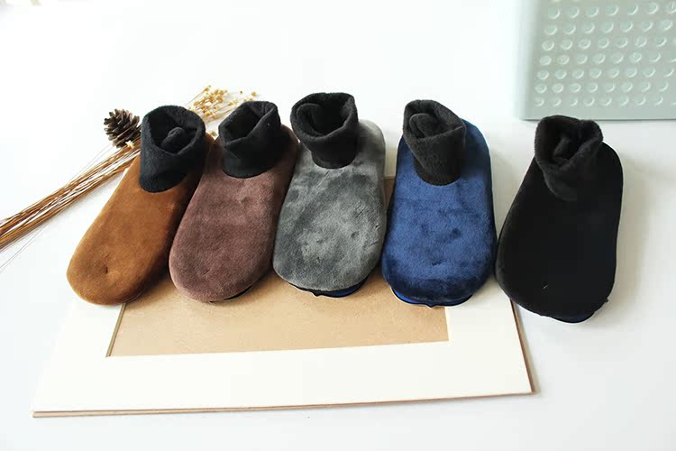 Vớ nam mùa đông dày cộng với vớ nhung ấm đặt giày trong nhà bao gồm giáo dục sớm thiền yoga vớ vớ thiền tất dày thu đông