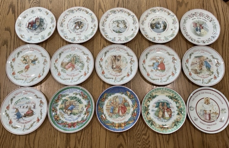 British Vintage Wedgwood Anniversary Plate Peter Rabbit Birthday Commemorative Plate Christmas Plate Birthday Gift Packaging Greeting Card