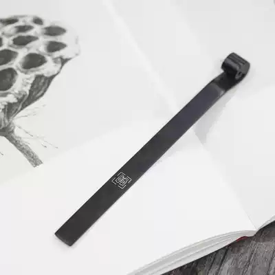 Handmade Chinese classical National style teacher gift wishful bookmarks Ebony ebony inlaid silver custom lettering