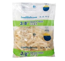 Blue Weston LS308 fries 3 8 coarse fries 2kg bags French fries a box 6 bags