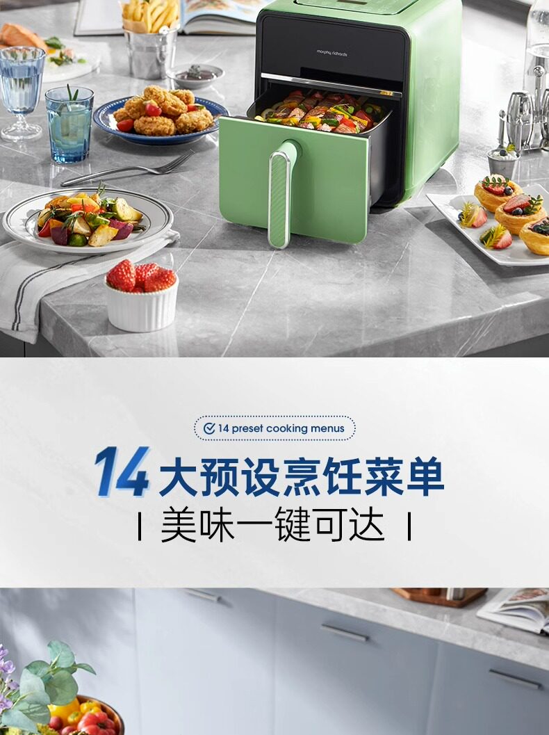 MORPHY RICHARDS аэрофритюрница для дома новая модель с паровой обжаркой большой емкости многофункциональная компактная с обзорным окном