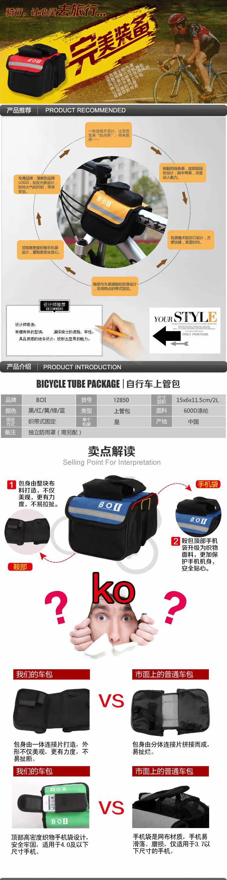 Sacoche pour vélo ROSWHEEL - Ref 2217570 Image 21