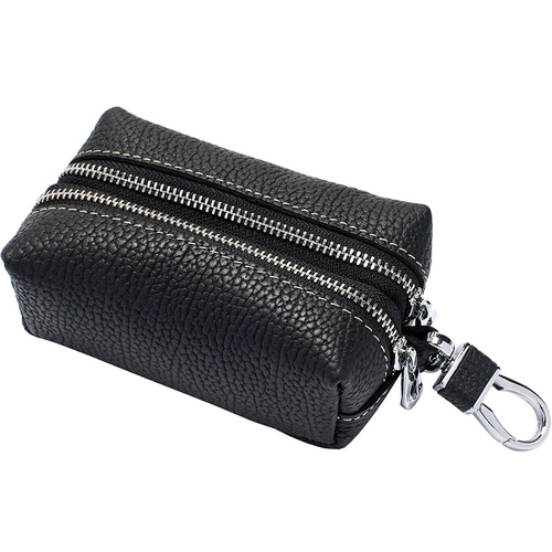 Двухэтажная вместительная и большая ключница, универсальная кожаная система хранения, из натуральной кожи, воловья кожа