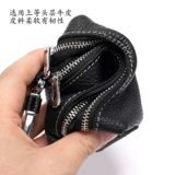 Двухэтажная вместительная и большая ключница, универсальная кожаная система хранения, из натуральной кожи, воловья кожа