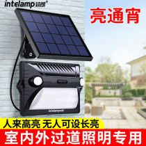 Solar new garden lights home courtyard split lighting outdoor new rural indoor toilet human body induction