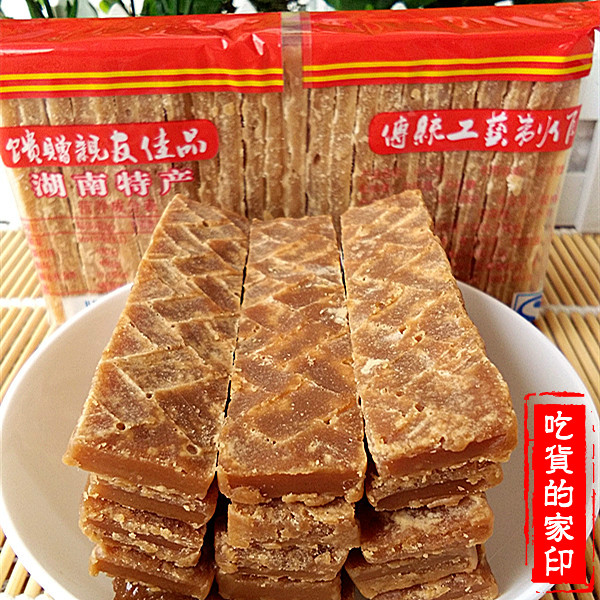 Small pieces of sugar 200g*6 packs of Dragon Boat Festival yellow flakes sugar maltose red granulated sugar childhood snacks traditional craft Hunan specialty