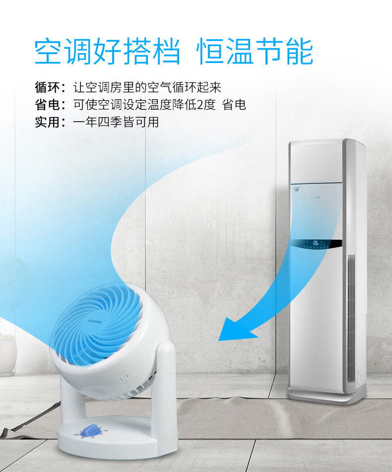 IRIS 爱丽思 PCF-EHD15NC 空气循环扇 电风扇 天猫优惠券折后￥84包邮（￥99-15）2色可选