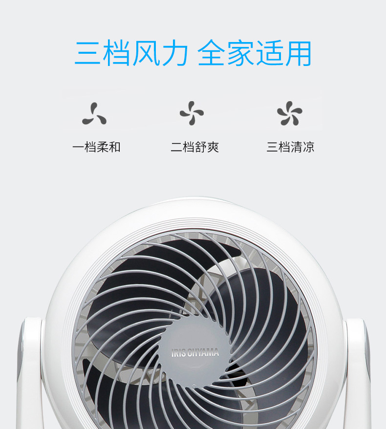 Quạt lưu thông không khí Alice / IRIS CFA-187C nhà sàn im lặng quạt điều hòa không khí quạt đồng hành - Quạt điện quạt trần mini