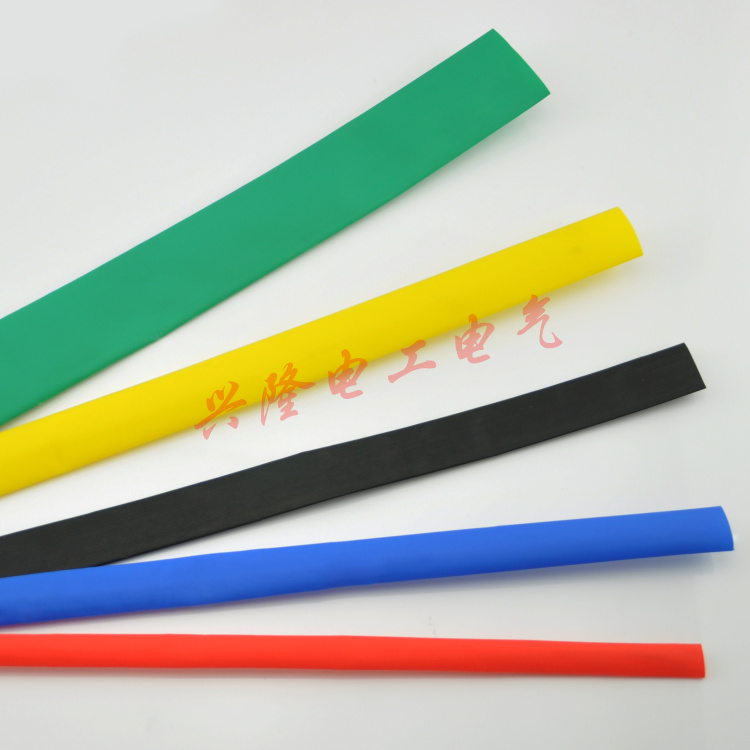 Heat-shrink tube 1KV ENVIRONMENTALLY FRIENDLY RED YELLOW BLUE GREEN BLACK COLOR THERMAL SHRINK SLEEVE CABLE WIRE INSULATION PROTECTIVE SHEATH COLOR SLEEVE