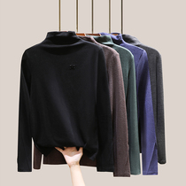 Semi-high collared hair base shirt Women in autumn and winter 2020 new style thick long sleeve T-shirt letter top