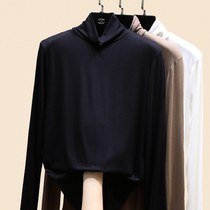 Semi-high collar base shirt Women autumn and winter 2020 new long sleeve T-shirt temperament slim fit inside thin model outer wear coat