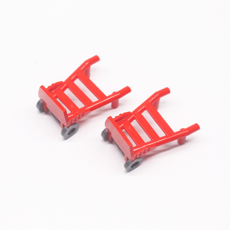 Leji'Er Small Particle DIY Building Blocks Accessories Trolley Transport Vehicle 2495 Transportation Tools City