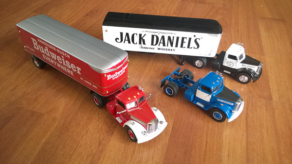 Модель машины 火柴盒matchbox ks 系列36车 peterbilt kenworth mack daf..