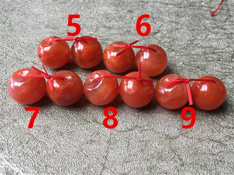 DIY аксессуары 13mm四川九口料南红玛瑙火焰红苹果珠.隔珠.diy精品配件224