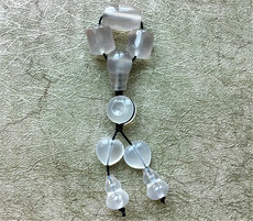 DIY аксессуары 凉山九口南红荔枝冻冰飘桶珠顶珠三通.双层车轮珠小葫芦。套装