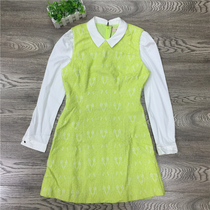 Attachments R series Summer new 2021 stitching long sleeve lapels fresh dress RCOW42201C