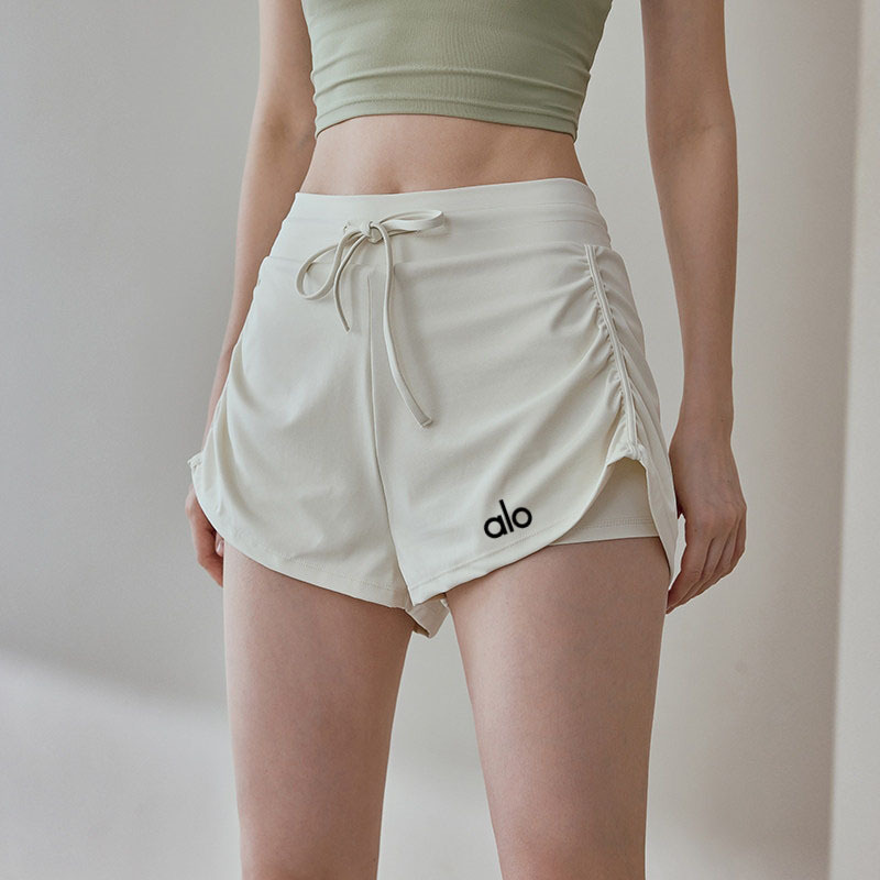 Aio Women's Sports Shorts Anti-Exposure Marathon Running Fitness Training Three-Quarter Shorts Fake Two-Piece Tennis Yoga Pants Aio Women's Sports Shorts Anti-Exposure Marathon Running Fitness Training Three-Quarter Shorts Fake Two-Piece Tennis Yoga Pants