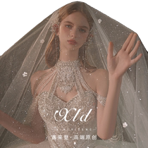 < Flounder > Wedding Dress 2024 New Bridal Main Veil Fugitive Princess Super Heavy Work Comeback Senior Line