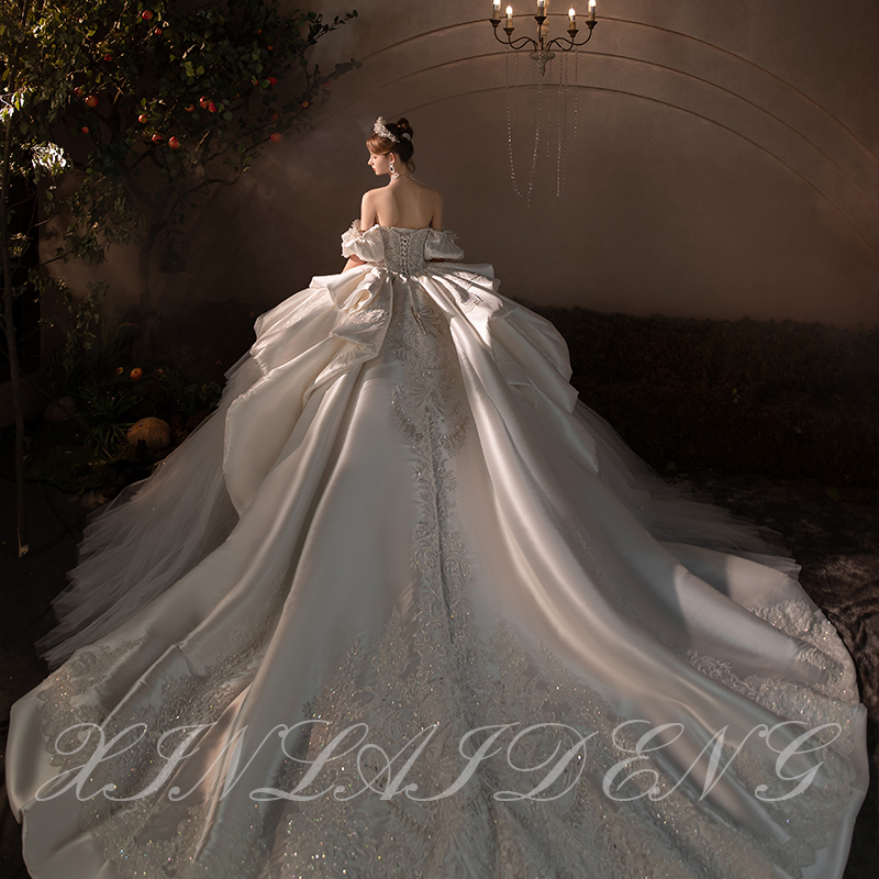 Six -year -old shop four colors of butterfly kiss wedding dresses 2024 new models in princess bride heavy work high -end big drag -tail, shoulder gauze Six -year -old shop four colors of butterfly kiss wedding dresses 2024 new models in princess bride heavy work high -end big drag -tail, shoulder gauze