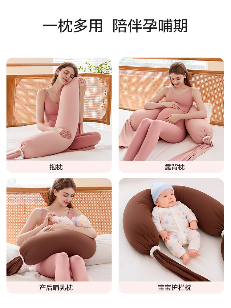 Pregnancy Pillow, Waist-Protecting Side Sleeping Pillow, Belly Support U-Shaped Pillow, Side Sleeping Pillow, Pregnancy-Specific Sleeping Pillow