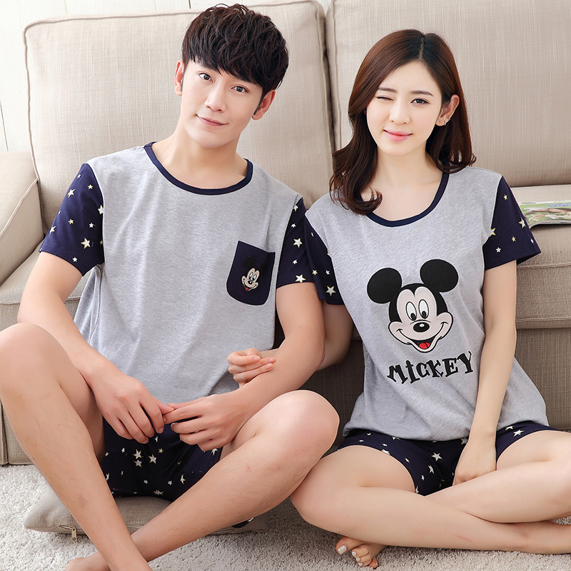 Pyjama mixte en Coton à manche courte - Ref 3006200 Image 1