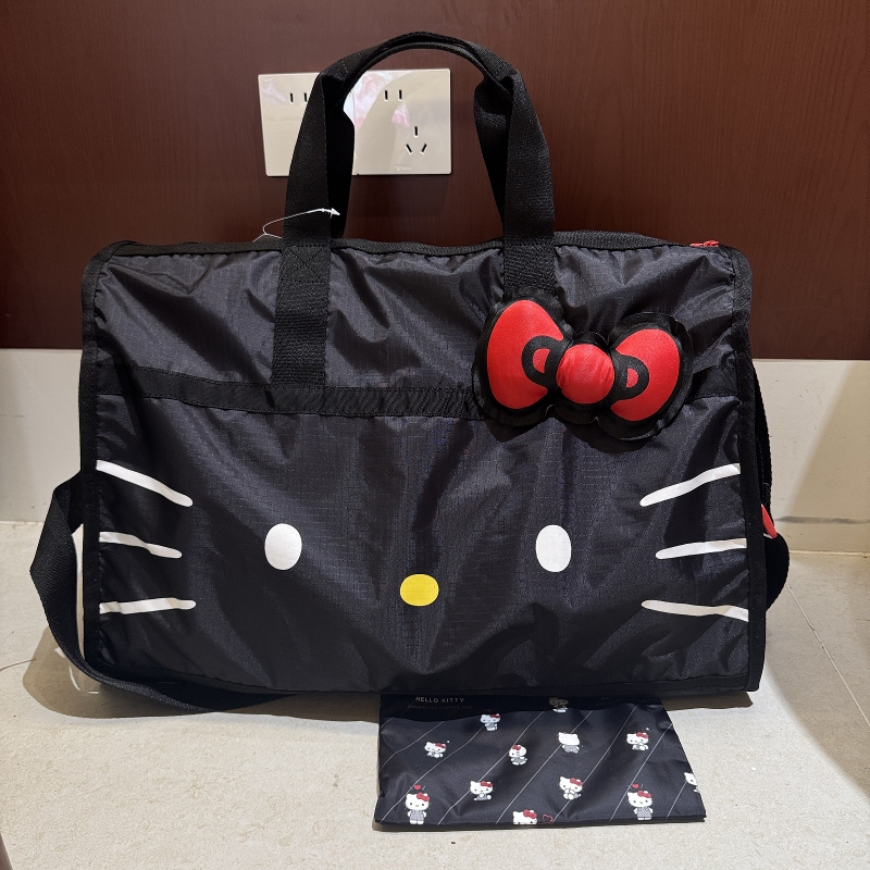 Large Kt Cat New Model No-Brand Travel Tote Short-Distance Luggage Bag Large Capacity Women's Trolley Case for Business Trips 4319