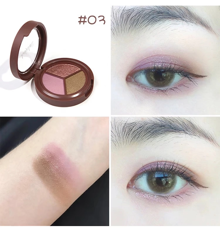 Mua 2 trừ 5 | 毛 Judydoll lụa màu cam mềm mại nhiều màu ba màu phấn mắt màu nâu đất - Bóng mắt