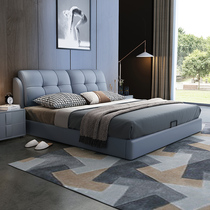 The modern roof is simple 1 8m double soft bag bed 1 5m reservoir tatami master bedroom