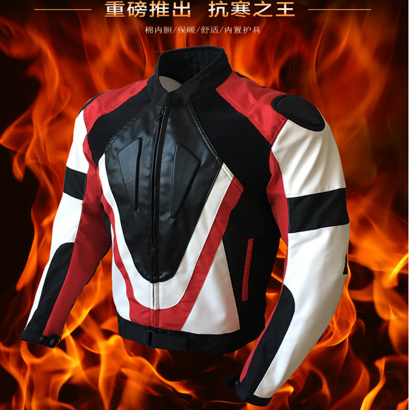Motorcycle Riding Suit Racing Suit clothing Rider Suits Riding Kit for Men and Women Removable Protective Cotton Liner Winter 