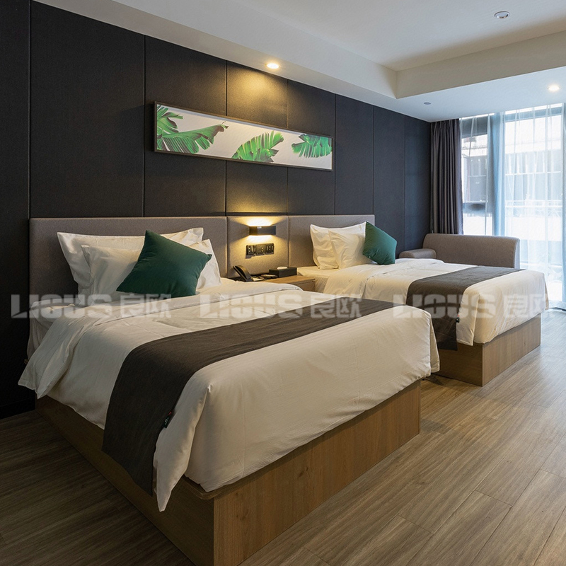 Good O O Chain Selected Hotel Furniture Punctuation Complete Guesthouse Bed Folk Soft Bag Backrest Themed Hotel Bed Customisation-Taobao