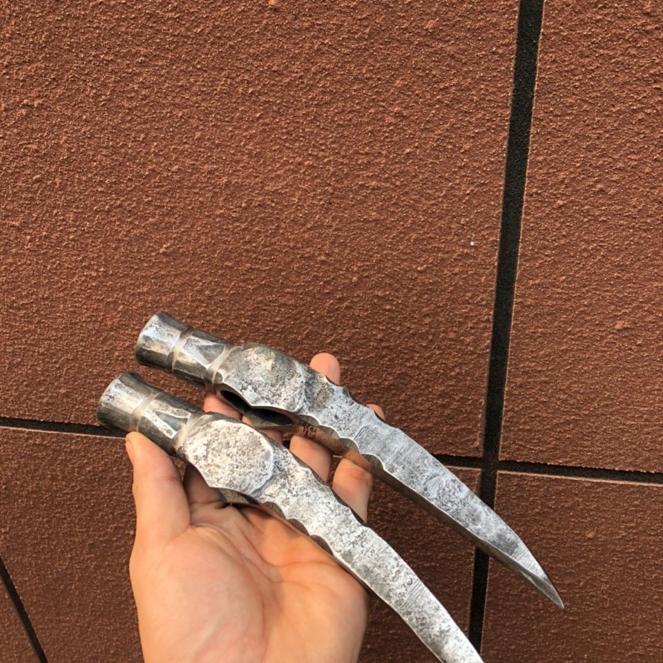 Warhammer Nail Hammer Escape Hammer Hand forged Viking Tomahawk Axe Outdoor camping