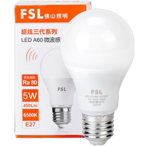 Foshan Lighting LED Induction Bulb Super Bright Microwave Human Body Home Light Control Stairs Aisle Corridor 1078