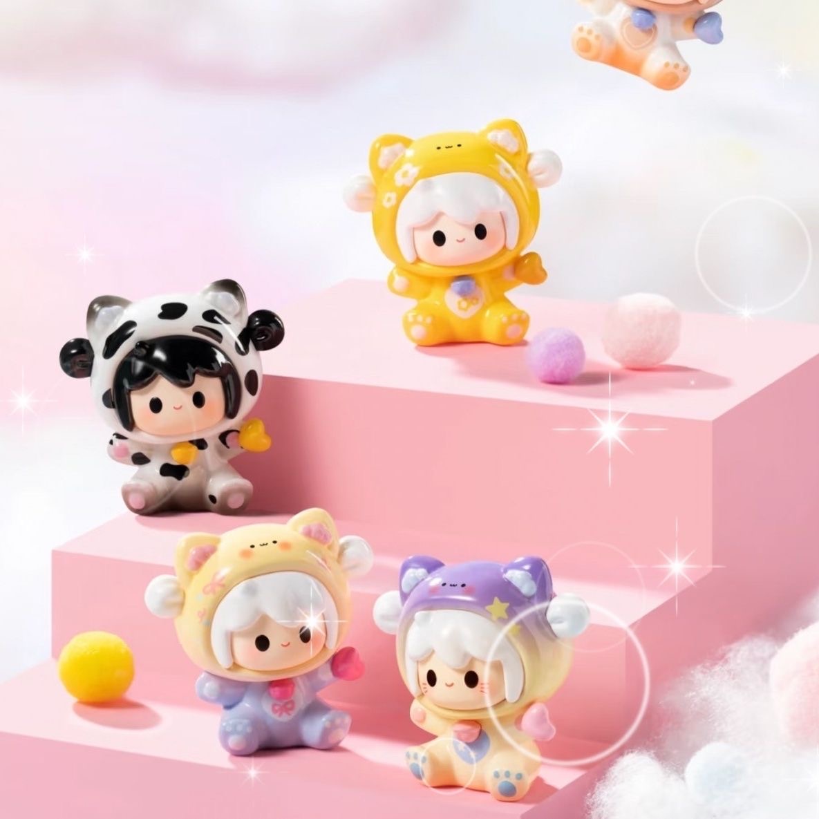 正規品uutoy Youyou初代MengliとXiaomiaoの旅行日記シリーズのかわいい女の子のフィギュア