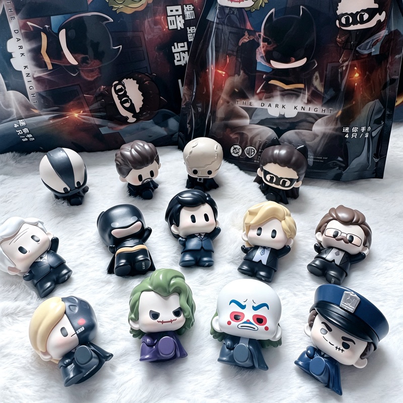 Authentic Batman Dark Knight Series Mini Blind Bag Trendy Toy Cute Figurine Gift Gotham Joker Merchandise